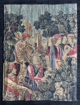 Vintage Mid Century French Tapestry With Certificate