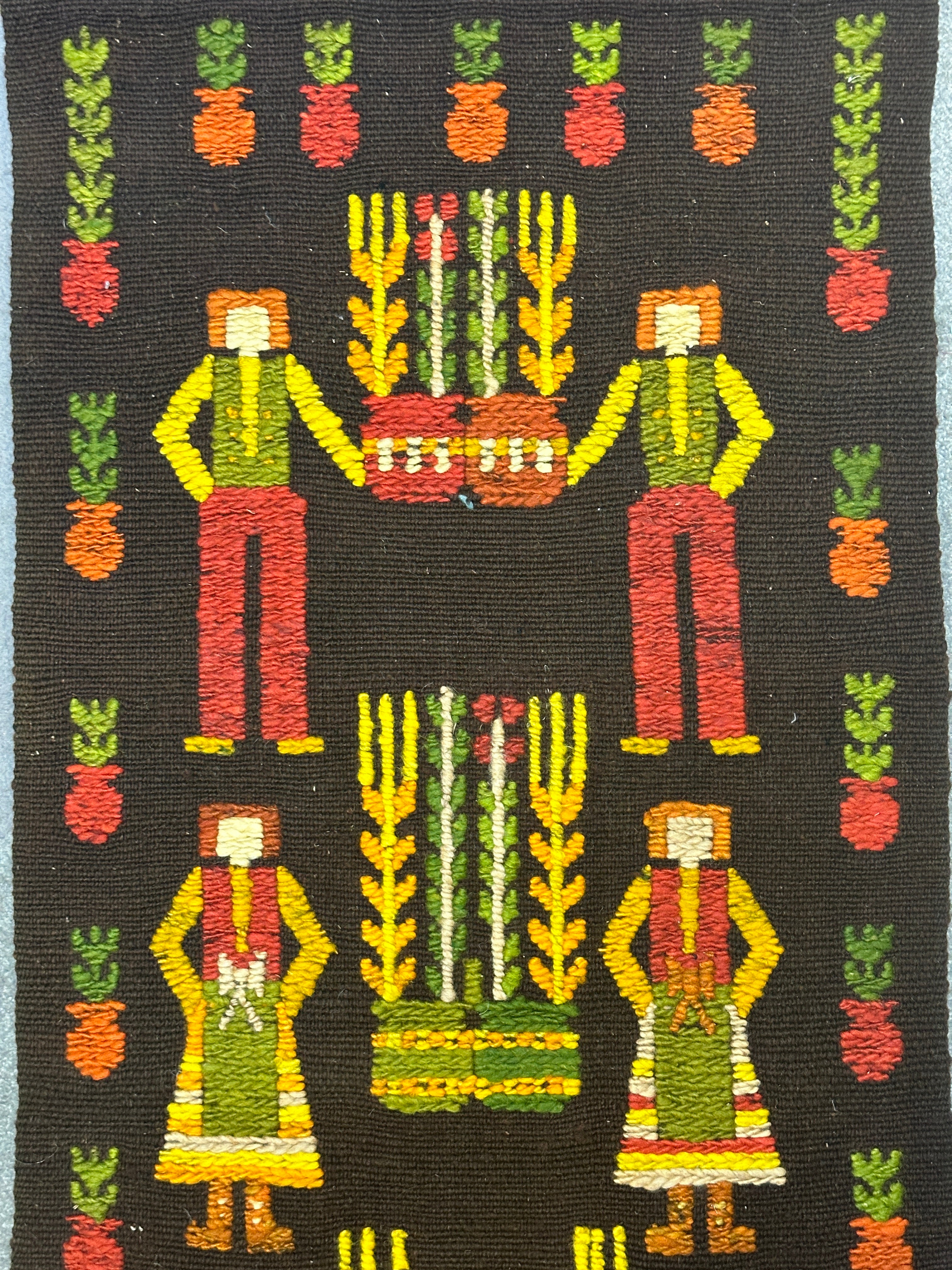 Vintage Handmade Polish Tapestry Wall hanging